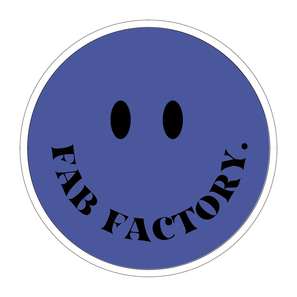 Fab Factory. Blue Smiley