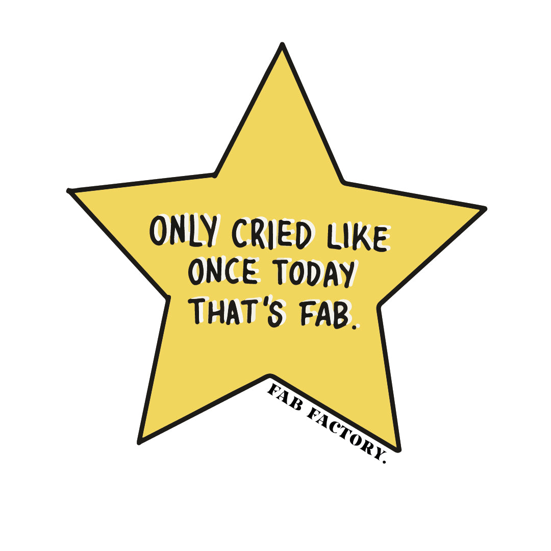 Only cried once star