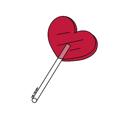 Heart lollipop Sticker