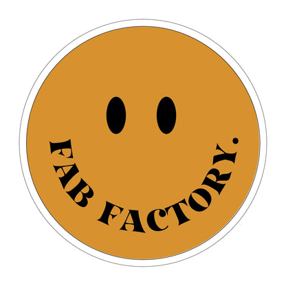 FAB FACTORY Orange Smiley Sticker