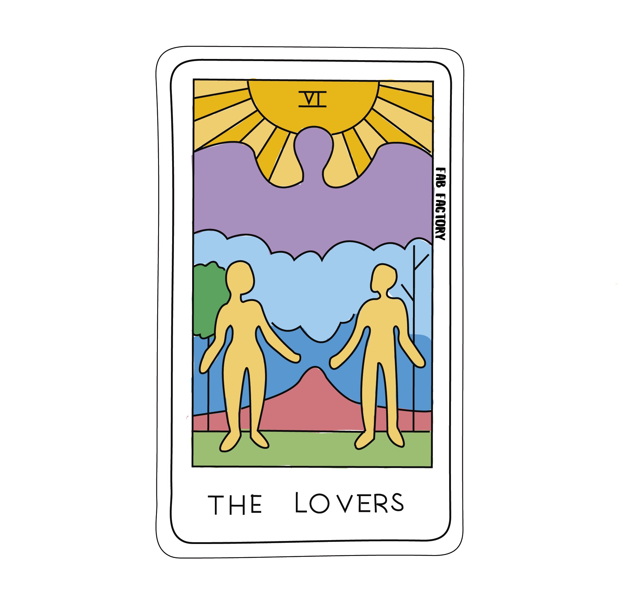 The lovers TAROT Sticker