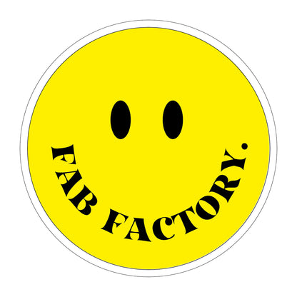 FAB FACTORY Yellow Smiley Sticker